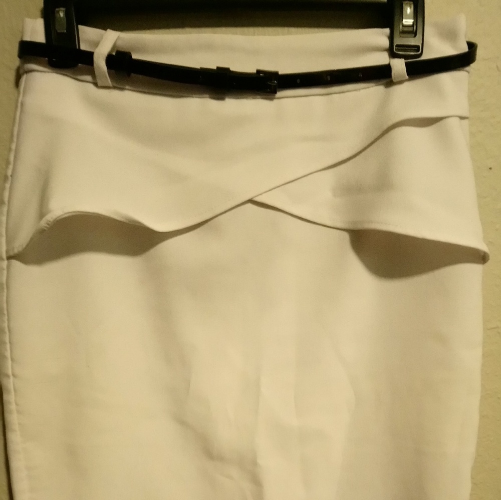 White Pencil Skirt